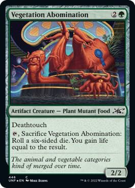 Vegetation Abomination Galaxy Foil 446 (Unfinity)  - Foil | Good Games Adelaide SA