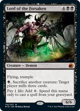 Lord of the Forsaken 110 (Innistrad: Midnight Hunt)  - Foil | Good Games Adelaide SA