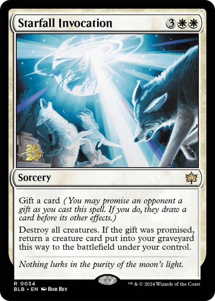 Starfall Invocation 34 (Prerelease Cards)  - Foil | Good Games Adelaide SA