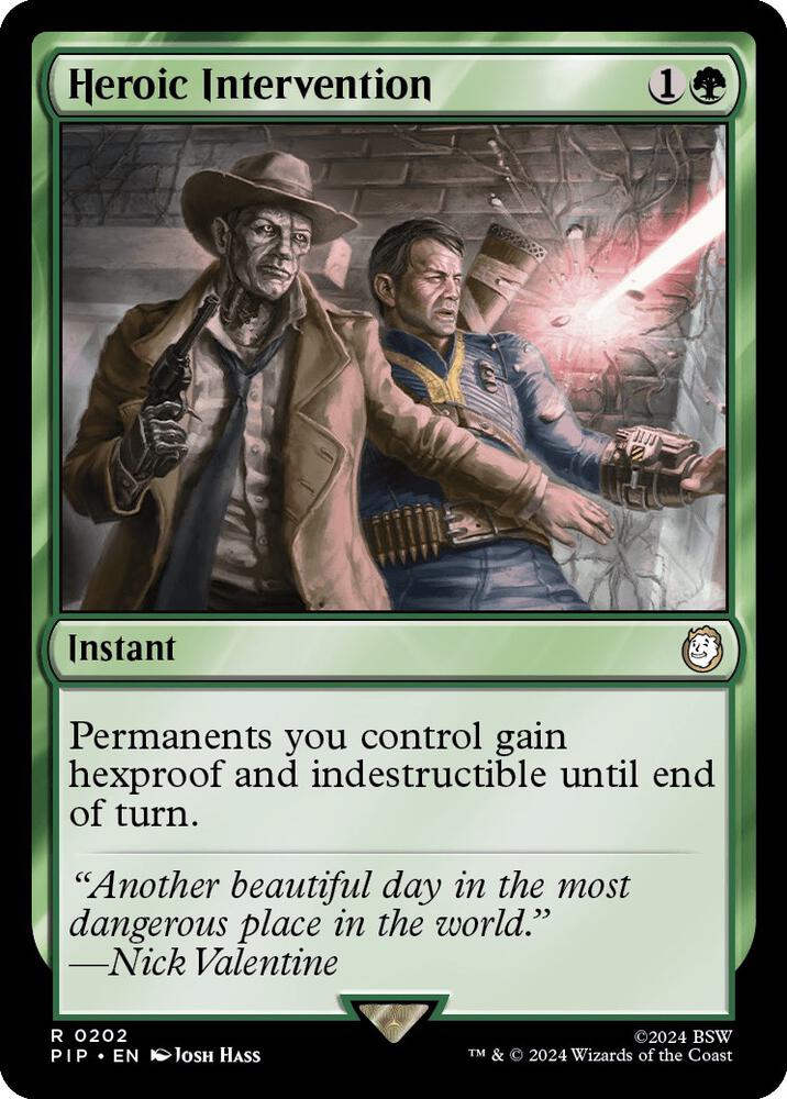 Heroic Intervention 202 (Universes Beyond: Fallout)  | Good Games Adelaide SA