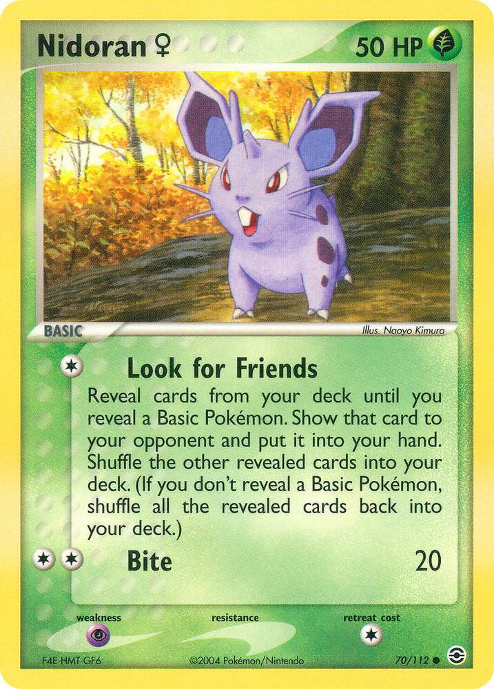 Nidoran F 70/112 (FireRed & LeafGreen)  - Reverse Holofoil | Good Games Adelaide SA