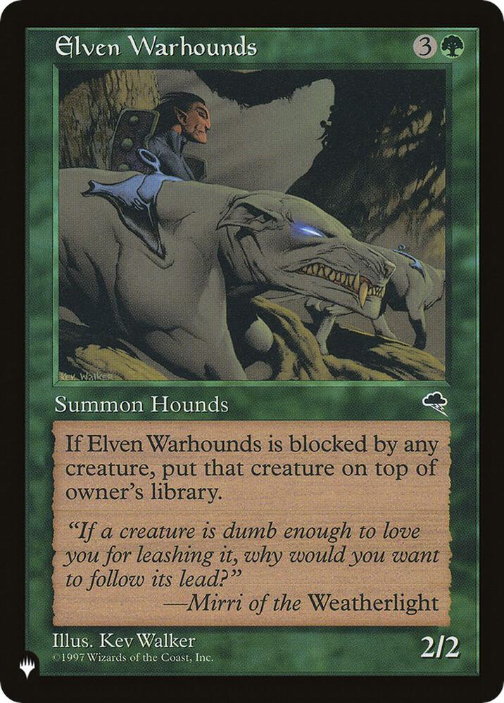 Elven Warhounds  (The List Reprints)  | Good Games Adelaide SA