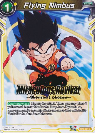 Flying Nimbus (Shenron's Chosen Stamped) (BT3-104) [Tournament Promotion Cards] | Good Games Adelaide SA