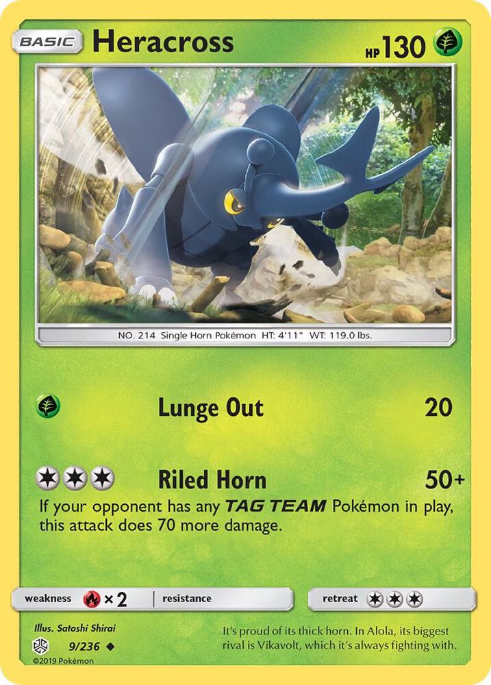Heracross 9/236 (SM - Cosmic Eclipse)  | Good Games Adelaide SA