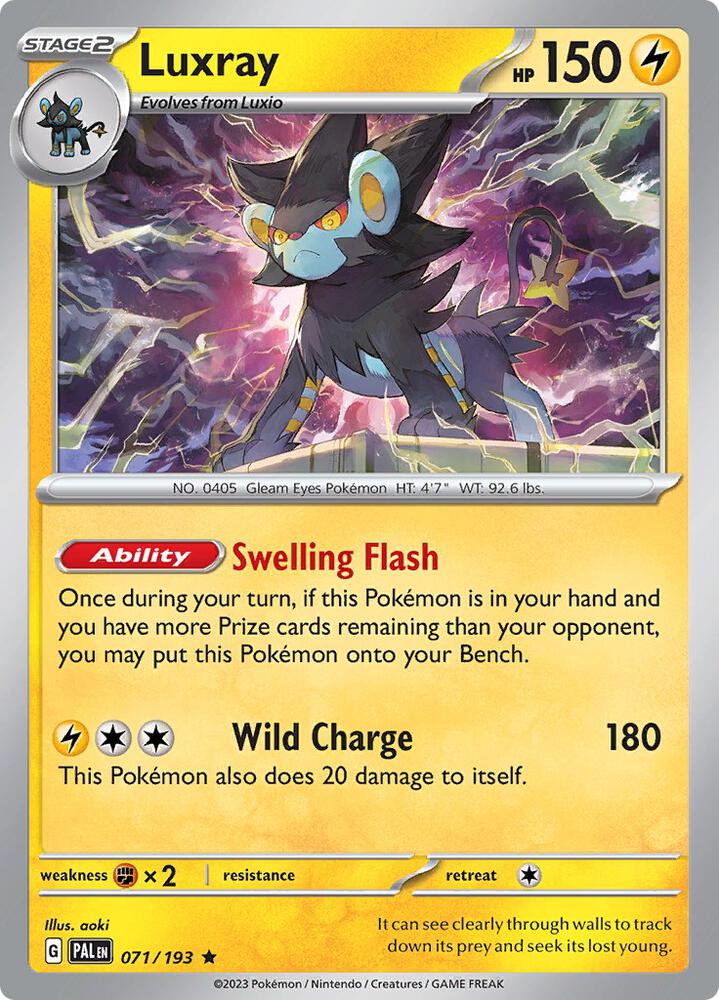 Luxray 071/193 (SV02: Paldea Evolved)  - Holofoil | Good Games Adelaide SA