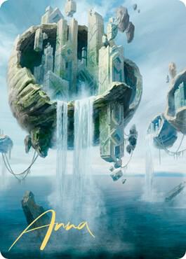 Island Art Card 11 81 Gold Stamped Signature 11 (Art Series: Zendikar Rising)  | Good Games Adelaide SA