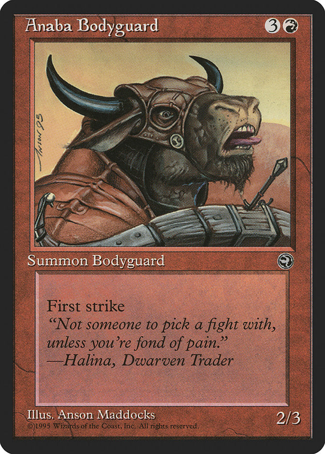 Anaba Bodyguard (Halina Flavor Text) [Homelands] | Good Games Adelaide SA