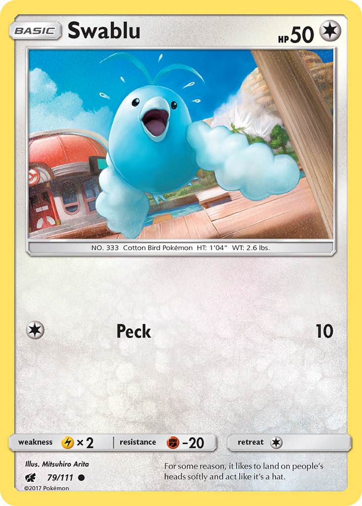 Swablu (79/111) [Sun & Moon: Crimson Invasion] | Good Games Adelaide SA