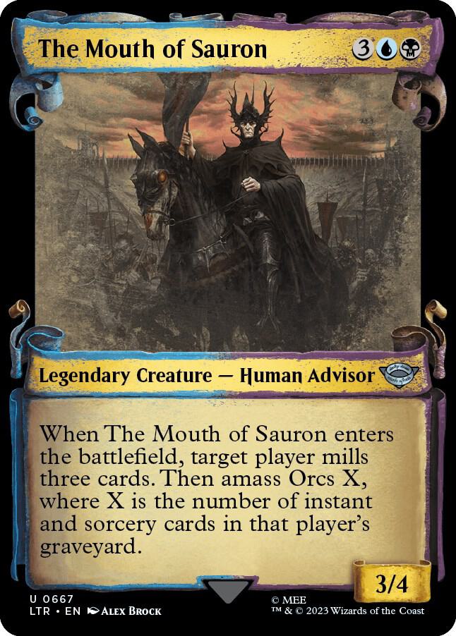 The Mouth of Sauron Showcase Scrolls 667 (Universes Beyond: The Lord of the Rings: Tales of Middle-earth)  - Foil | Good Games Adelaide SA