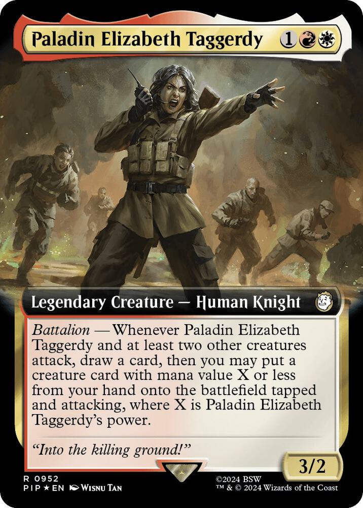 Paladin Elizabeth Taggerdy 952 (Universes Beyond: Fallout)  - Foil | Good Games Adelaide SA