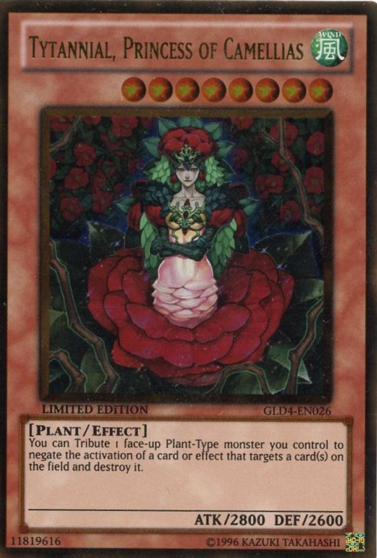 Tytannial, Princess of Camellias [GLD4-EN026] Gold Rare | Good Games Adelaide SA