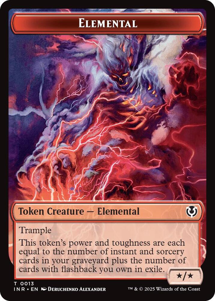 Elemental Human 0014 Double Sided Token 13 // 14 (Innistrad Remastered)  | Good Games Adelaide SA