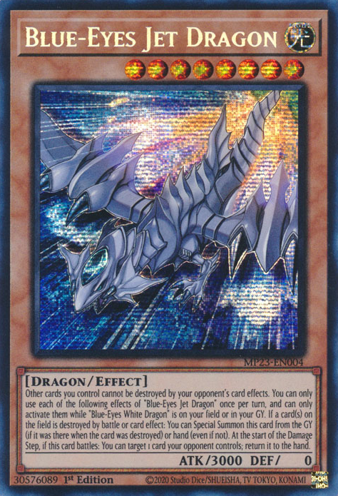 Blue-Eyes Jet Dragon [MP23-EN004] Prismatic Secret Rare | Good Games Adelaide SA