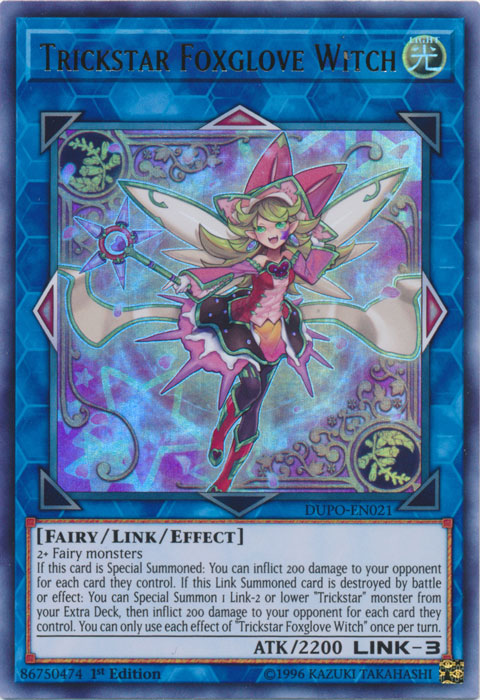 Trickstar Foxglove Witch [DUPO-EN021] Ultra Rare | Good Games Adelaide SA