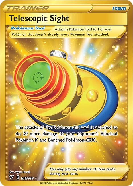 Telescopic Sight Secret 203/185 (SWSH04: Vivid Voltage)  - Holofoil | Good Games Adelaide SA