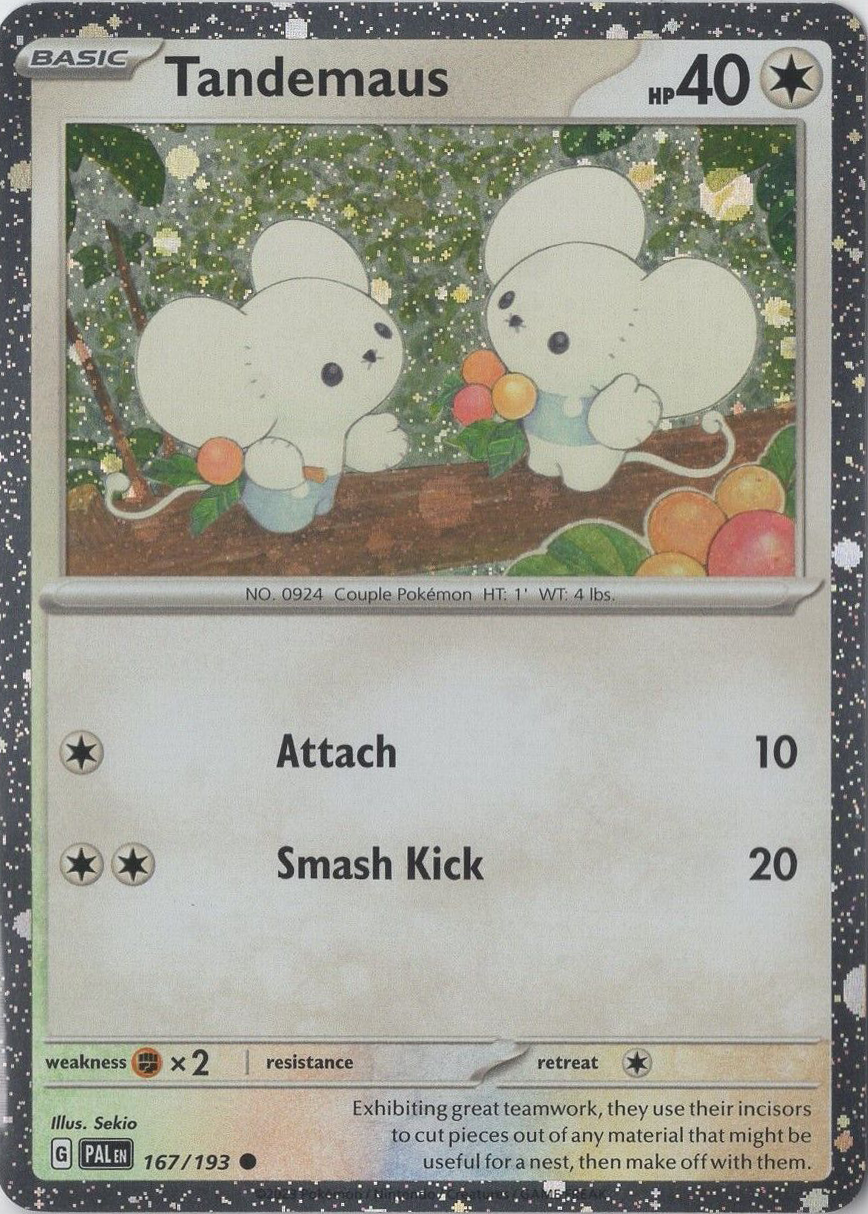Tandemaus (167/193) (Cosmos Foil) [Scarlet & Violet: Paldea Evolved] | Good Games Adelaide SA
