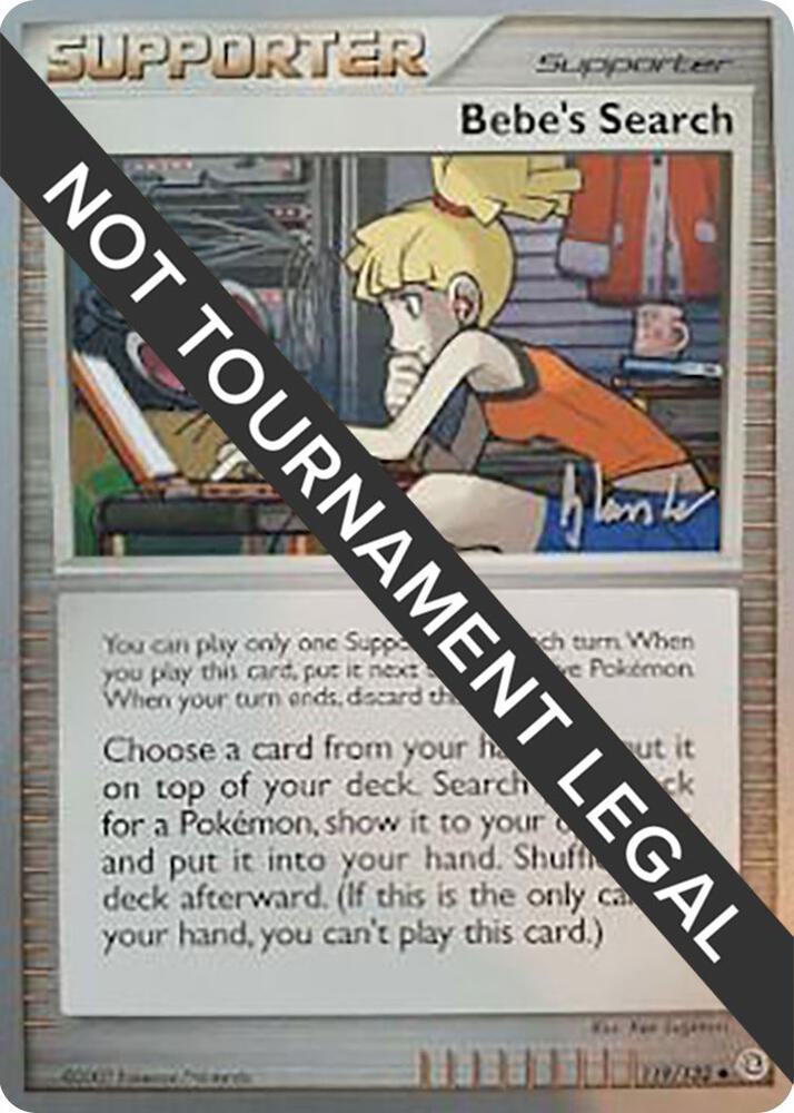 Bebes Search 2008 Dylan Lefavour 119/132 (World Championship Decks)  | Good Games Adelaide SA