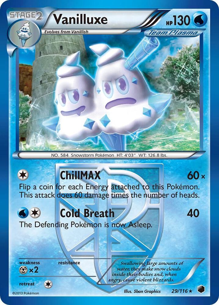 Vanilluxe Team Plasma 29/116 (Plasma Freeze)  | Good Games Adelaide SA