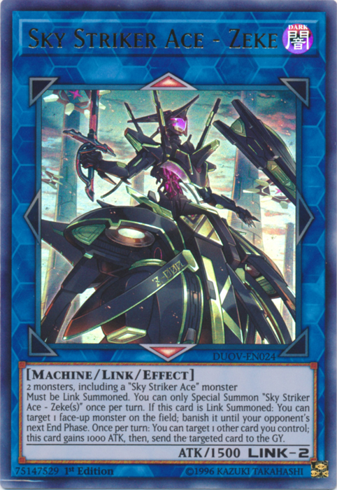 Sky Striker Ace - Zeke [DUOV-EN024] Ultra Rare | Good Games Adelaide SA
