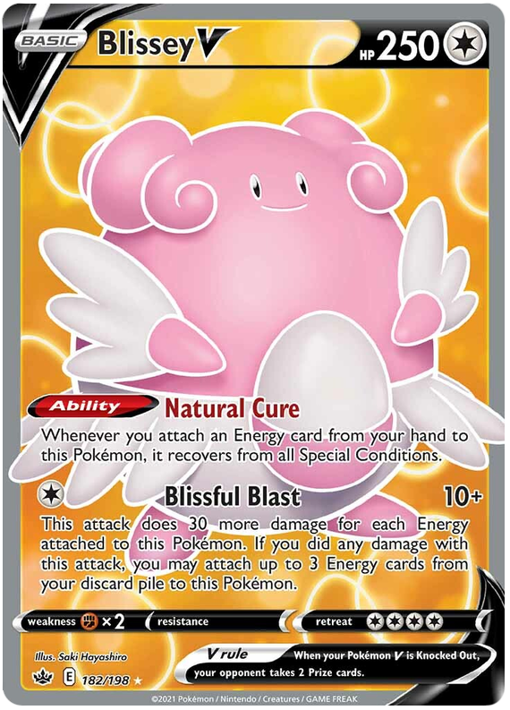 Blissey V (182/198) [Sword & Shield: Chilling Reign] | Good Games Adelaide SA