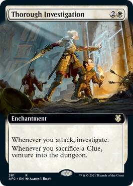 Thorough Investigation Extended Art 281 (Commander: Adventures in the Forgotten Realms)  | Good Games Adelaide SA