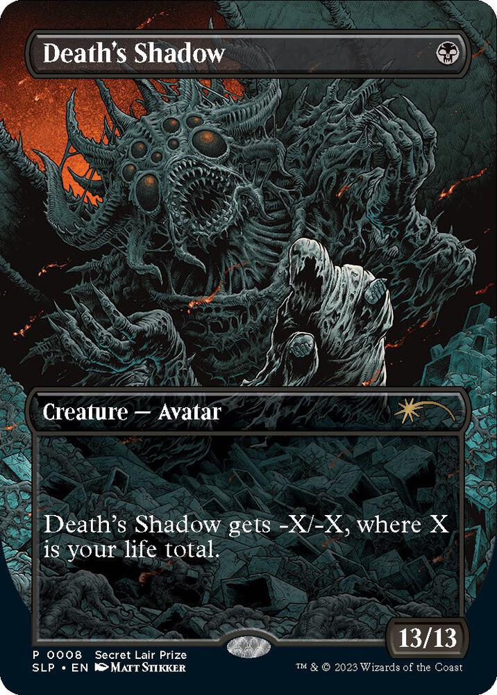 Death's Shadow 8 (Secret Lair Showdown)  - Borderless Foil | Good Games Adelaide SA