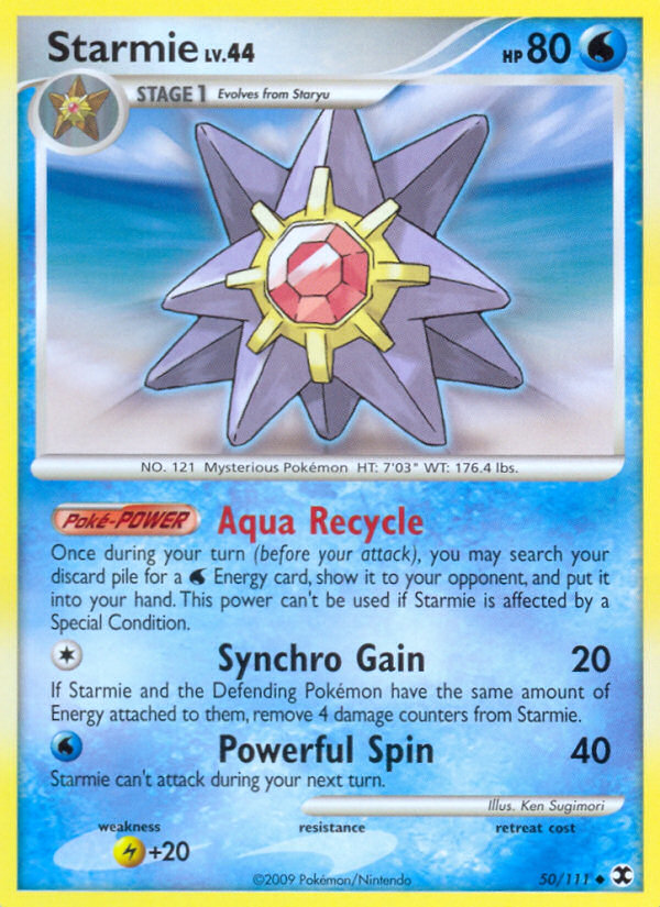 Starmie (50/111) [Platinum: Rising Rivals] | Good Games Adelaide SA