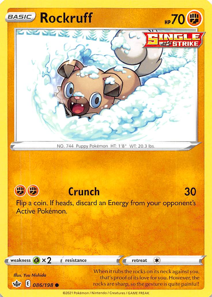 Rockruff (086/198) [Sword & Shield: Chilling Reign] | Good Games Adelaide SA