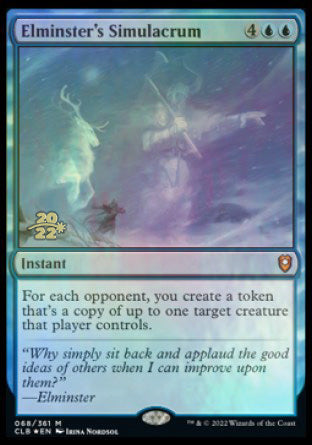 Elminster's Simulacrum [Commander Legends: Battle for Baldur's Gate Prerelease Promos] | Good Games Adelaide SA