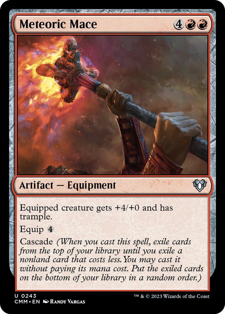 Meteoric Mace 243 (Commander Masters)  - Foil | Good Games Adelaide SA