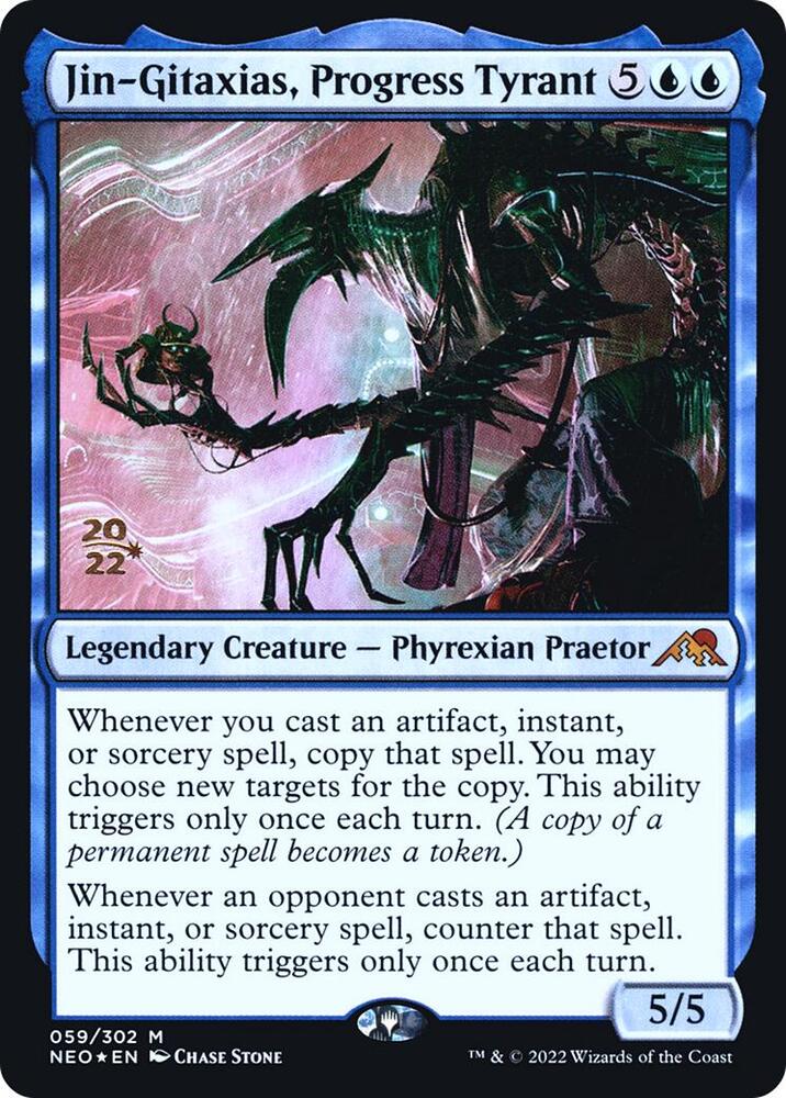 Jin Gitaxias Progress Tyrant 59 (Prerelease Cards)  - Foil | Good Games Adelaide SA