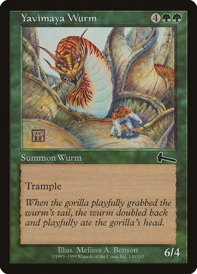 Yavimaya Wurm [Urza's Legacy] | Good Games Adelaide SA