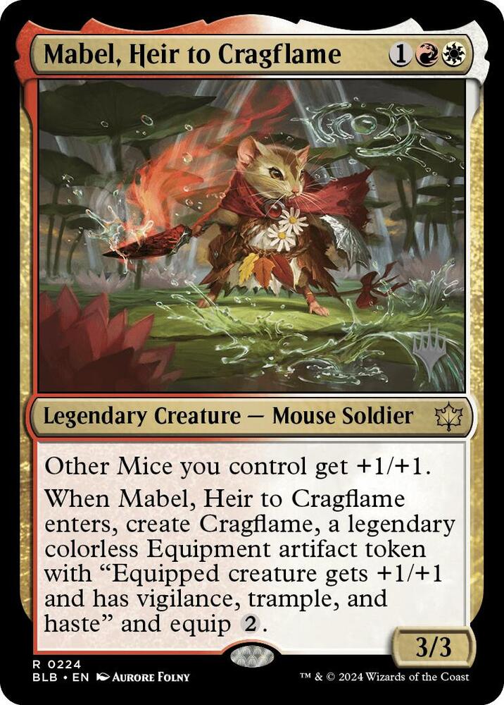 Mabel Heir to Cragflame 224 (Promo Pack: Bloomburrow)  | Good Games Adelaide SA