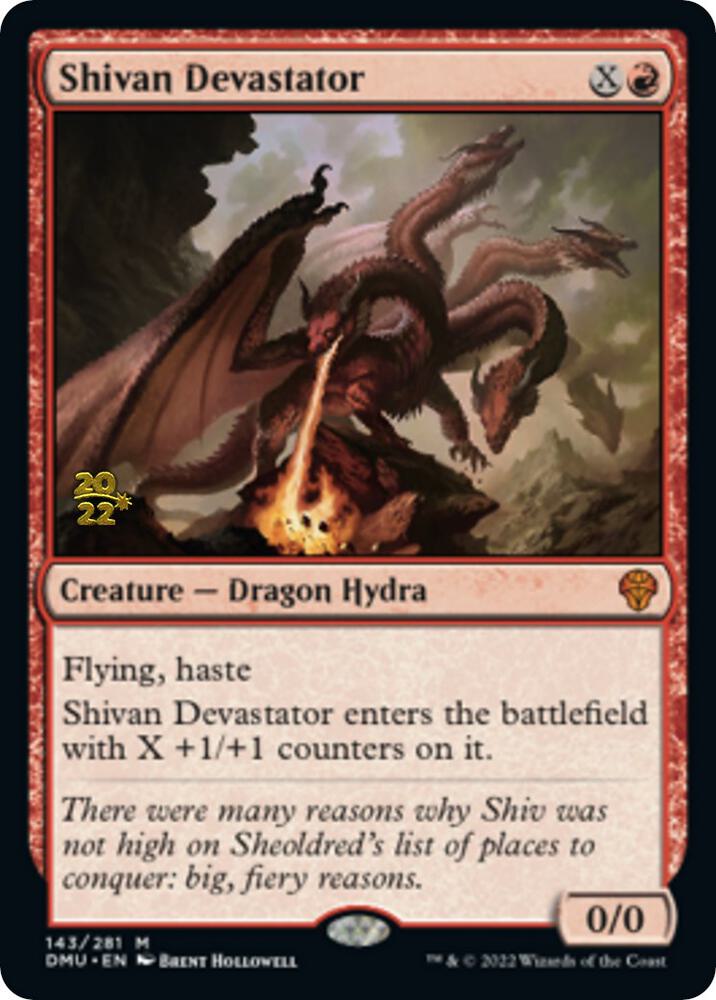 Shivan Devastator 143 (Prerelease Cards)  - Foil | Good Games Adelaide SA