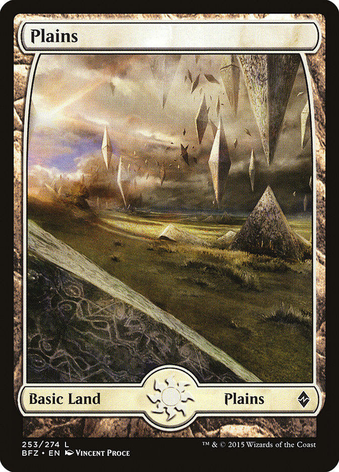 Plains (253) - Full Art [Battle for Zendikar] | Good Games Adelaide SA