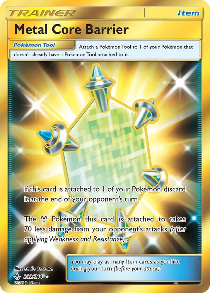 Metal Core Barrier Secret 232/214 (SM - Unbroken Bonds)  - Holofoil | Good Games Adelaide SA