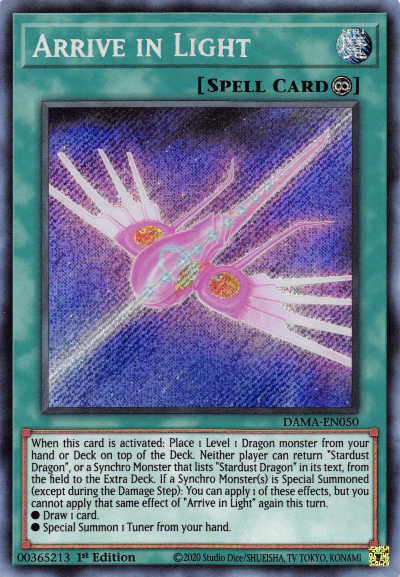 Arrive in Light [DAMA-EN050] Secret Rare | Good Games Adelaide SA