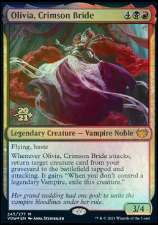 Olivia, Crimson Bride [Innistrad: Crimson Vow Prerelease Promos] | Good Games Adelaide SA