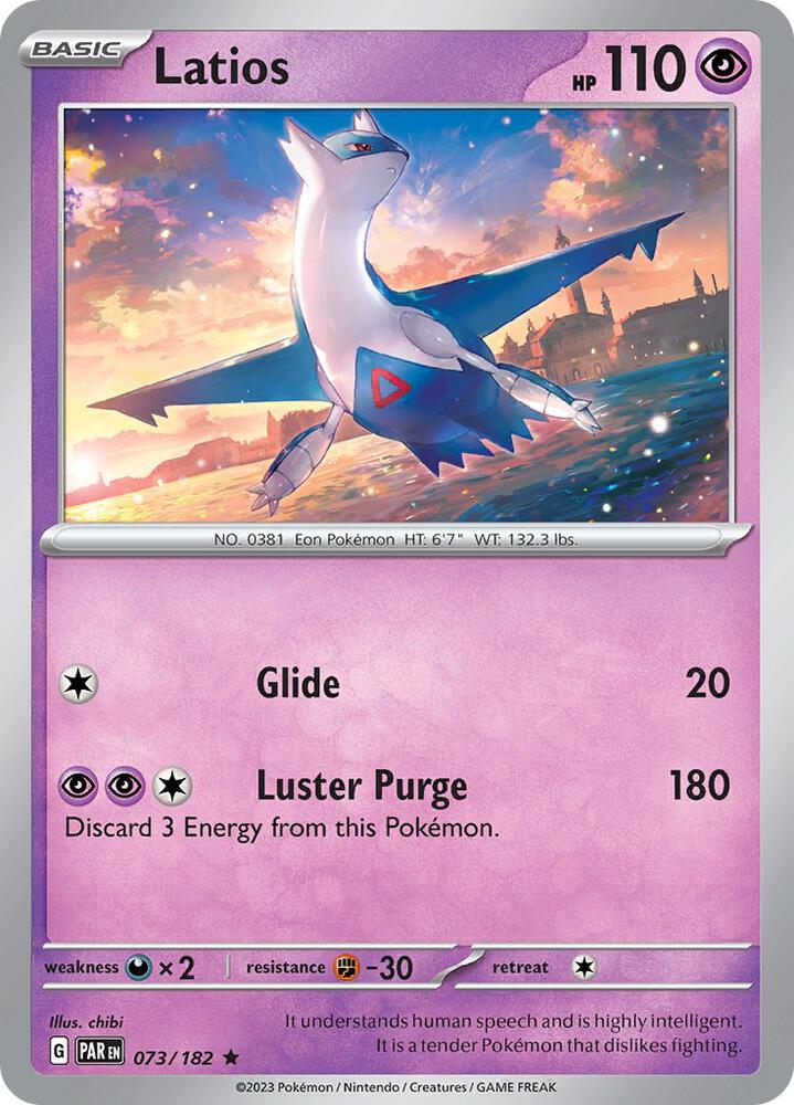 Latios 073/182 (SV04: Paradox Rift)  - Reverse Holofoil | Good Games Adelaide SA