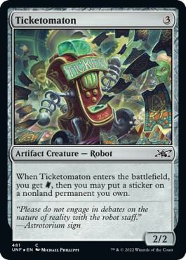 Ticketomaton Galaxy Foil 481 (Unfinity)  - Foil | Good Games Adelaide SA