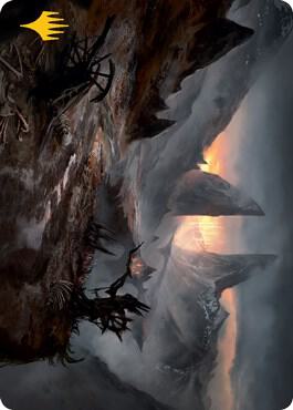 Haunted Ridge Art Card Gold Stamped Signature 73 (Art Series: Innistrad: Midnight Hunt)  | Good Games Adelaide SA
