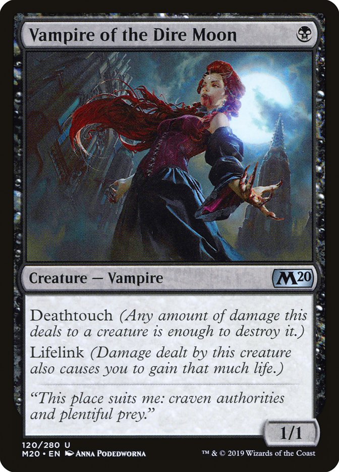 Vampire of the Dire Moon [Core Set 2020] | Good Games Adelaide SA