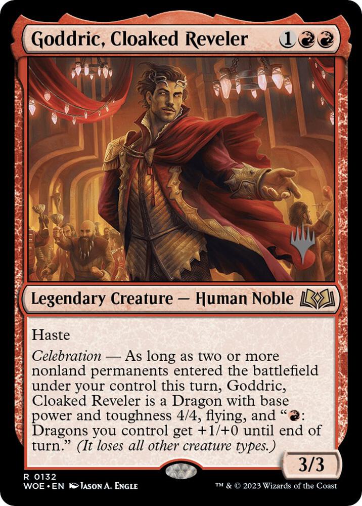 Goddric Cloaked Reveler 132 (Promo Pack: Wilds of Eldraine)  - Foil | Good Games Adelaide SA