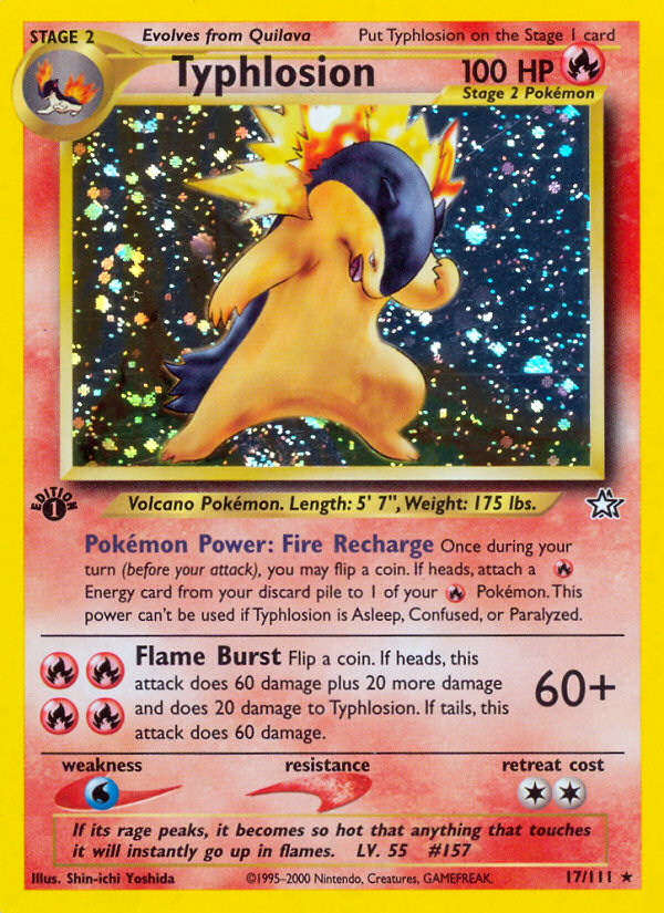 Typhlosion (17/111) [Neo Genesis 1st Edition] | Good Games Adelaide SA