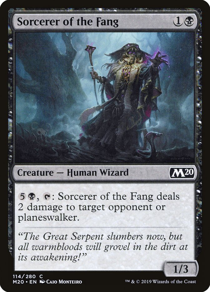 Sorcerer of the Fang 114 (Core Set 2020)  - Foil | Good Games Adelaide SA