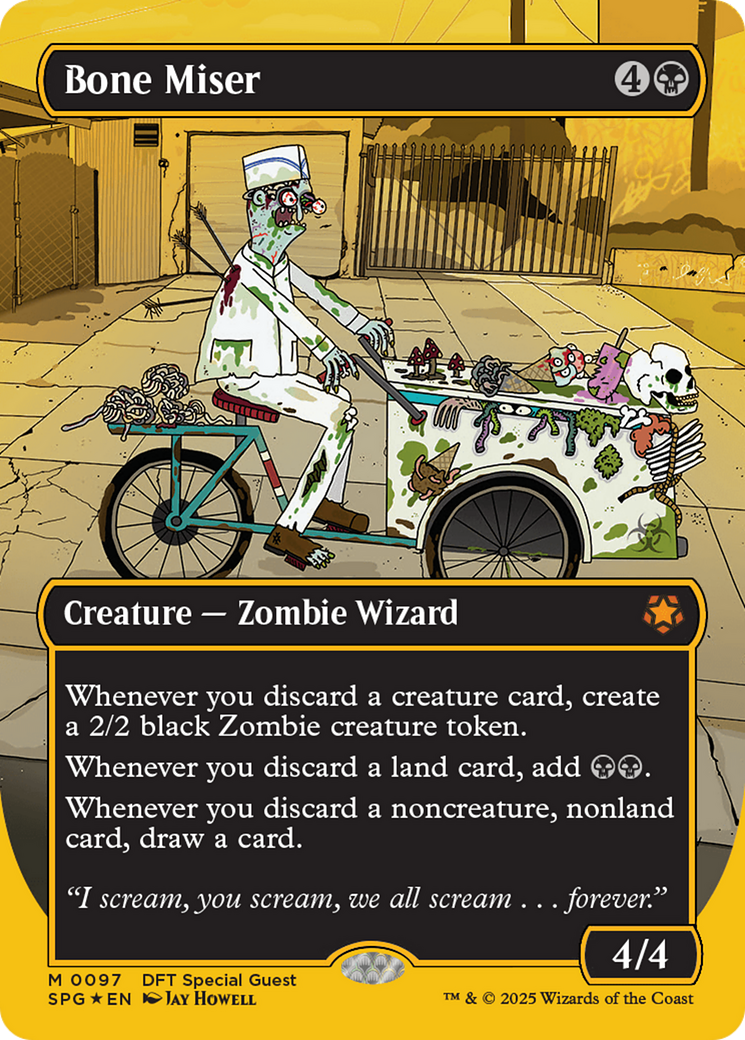 Bone Miser (Borderless) (First-Place Foil) [Aetherdrift Special Guests] | Good Games Adelaide SA