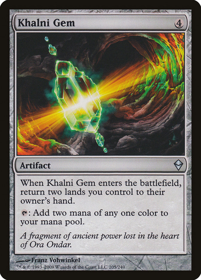 Khalni Gem 205 (Zendikar)  - Foil | Good Games Adelaide SA