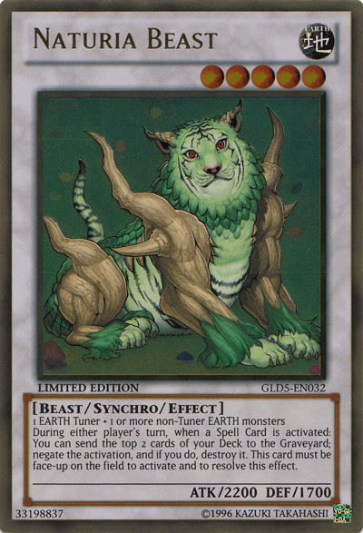Naturia Beast [GLD5-EN032] Gold Rare | Good Games Adelaide SA