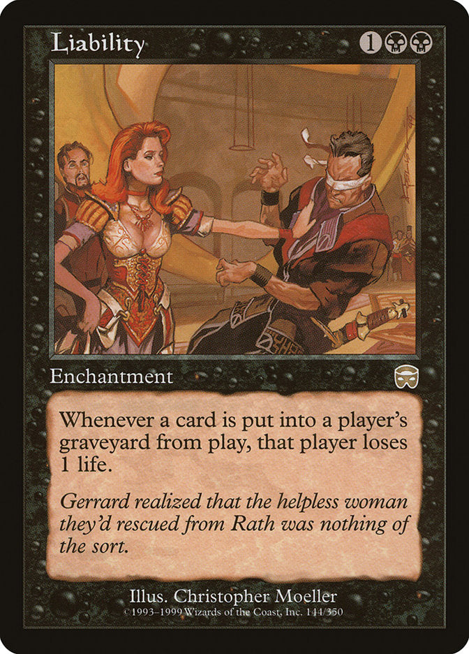 Liability 144 (Mercadian Masques)  - Foil | Good Games Adelaide SA