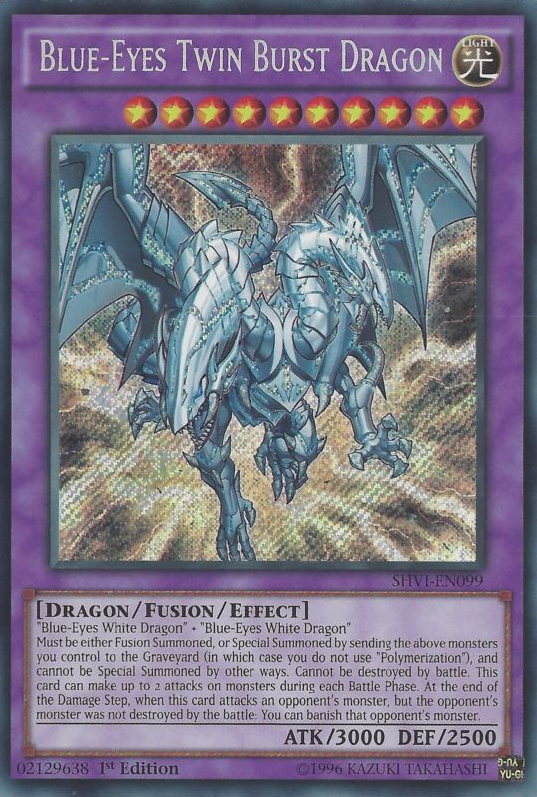 Blue-Eyes Twin Burst Dragon [SHVI-EN099] Secret Rare | Good Games Adelaide SA